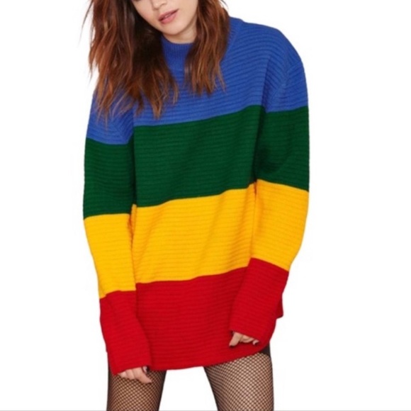 UNIF Rainbow Crayola Pride Sweater - Picture 1 of 9